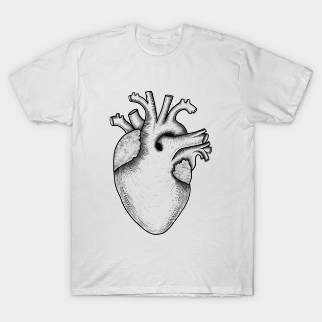 Human heart anatomy,I love my heart by Artardishop